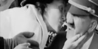 american woman kisses hitler