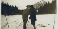 Photographer unknown, Josef and Anni Albers, Oberstdorf, Germany, 1927-8 Courtesy the Josef and Anni Albers Foundation. Photograph: Courtesy the Josef and Anni Albers Foundation