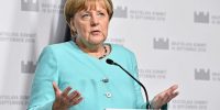 Angela Merkel durante una conferenza ©CC 0 1.0
