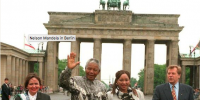 Nelson Mandela a Berlino Screenshot da YouTube