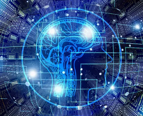Intelligenza artificiale, geralt, CC0,https://pixabay.com/illustrations/artificial-intelligence-brain-think-3382507/