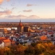 Rostock, JuliaBoldt, https://pixabay.com/it/photos/rostock-citt%C3%A0-sunrise-costruzione-2902189/, CC0.