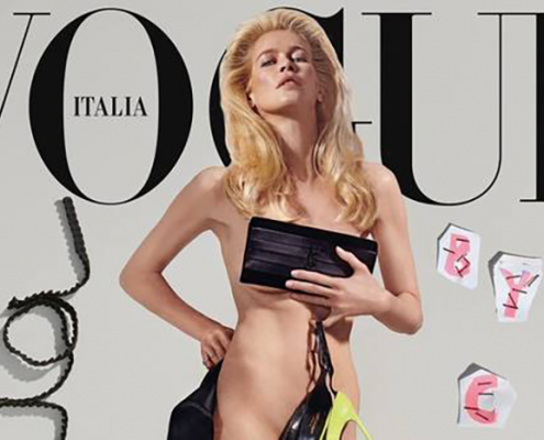 claudia schiffer copertina Vogue Italia,https://www.vogue.it, Collier Schorr,http://collierschorr.com