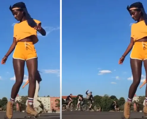 Oumi Janta FULL VIDEO! Roller Skater, Patineuse-Danseuse, La Patinadora, German Roller-Skating https://www.youtube.com/watch?v=FmUDM1FJcmI