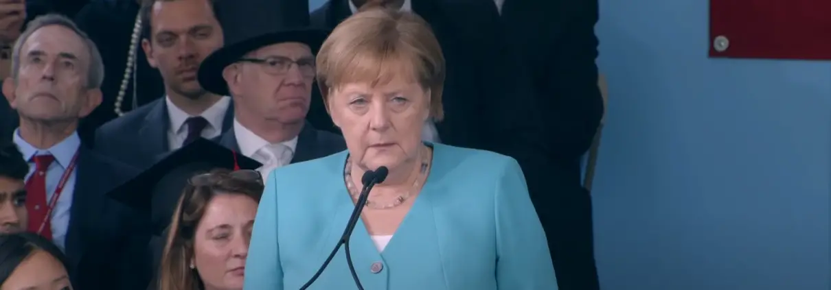 German Chancellor Angela Merkel's address | Harvard Commencement 2019 https://www.youtube.com/watch?v=9ofED6BInFs