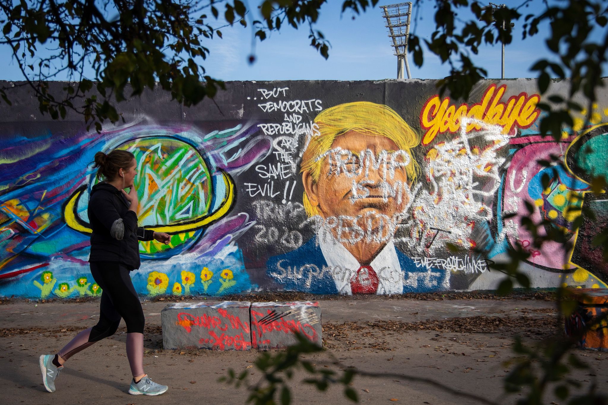 Trump Murale Vandalizzato