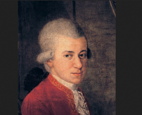 Dettaglio dal ritratto di Mozart di Johann Nepomuk della Croce da https://www.mozarthaus.biz/en_souvenirs-u.-gifts___glass-cleaner-mozart-portrait.htm CC4.0