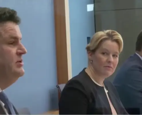 ex ministra della Famiglia Franziska Giffey screenshot da YouTube https://www.youtube.com/watch?v=1QFTtUQPbBo