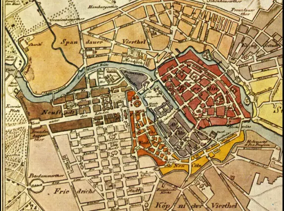 Screenshot mappa Berlino 1670 da berlinbilder.net