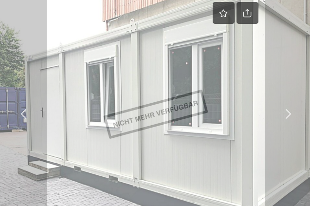 Casa container screenshot preso da https://m.ebay-kleinanzeigen.de/s-anzeige/wohncontainer-mit-15m-zu-vermieten-in-duesseldorf-benrath/1875517219-205-2077?utm_source=copyToPasteboard