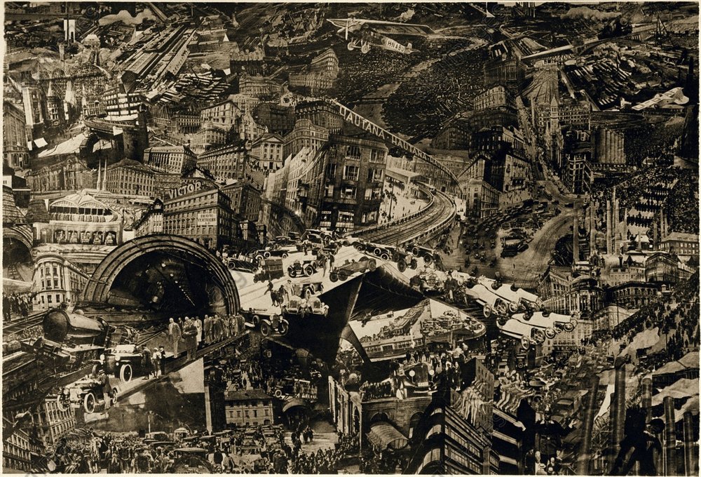 Scenografia di Laszlo Moholy Nagy per Il Mercante di Berlino (1929) - Archivio dell'Università di Colonia