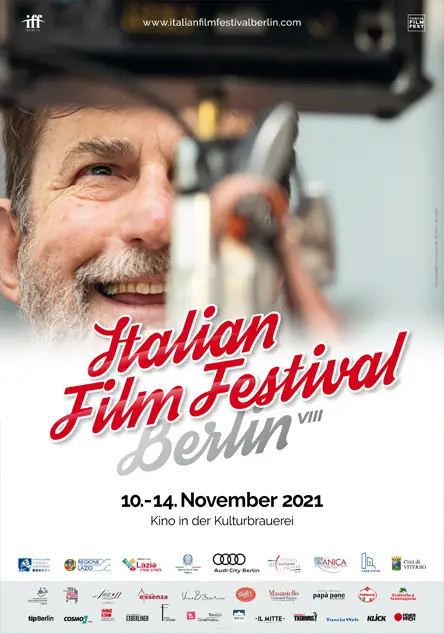 La locandina della nuova edizione dell'Italian Film Festival Berlin 2021