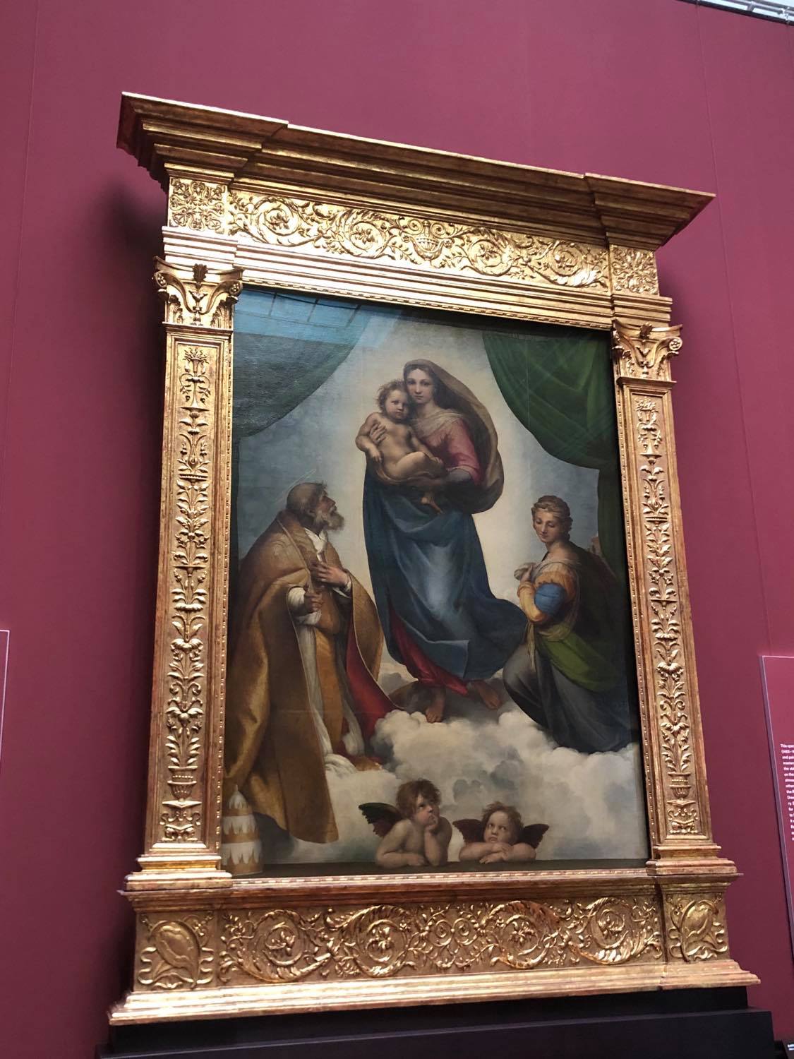 Madonna Sistina, olio su tela del 1513, Raffaello