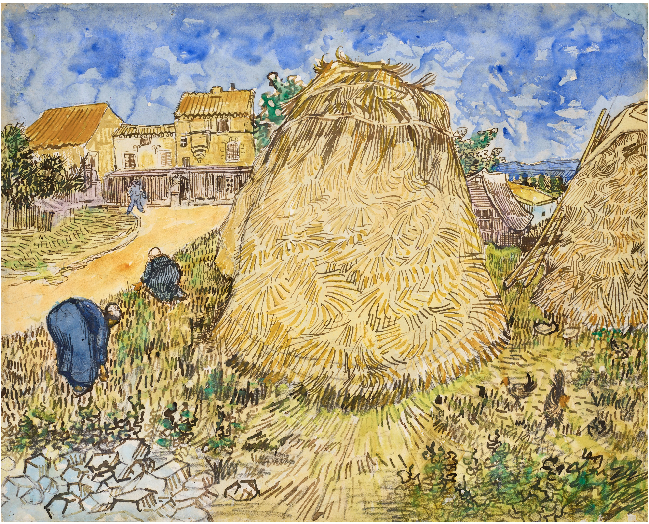 "Pagliaio" (Meules de blé) di Vincent Van Gogh ©Christie's https://www.christies.com/lot/lot-vincent-van-gogh-meules-de-ble-6341124/?lid=1&from=siteindex&intobjectid=6341124