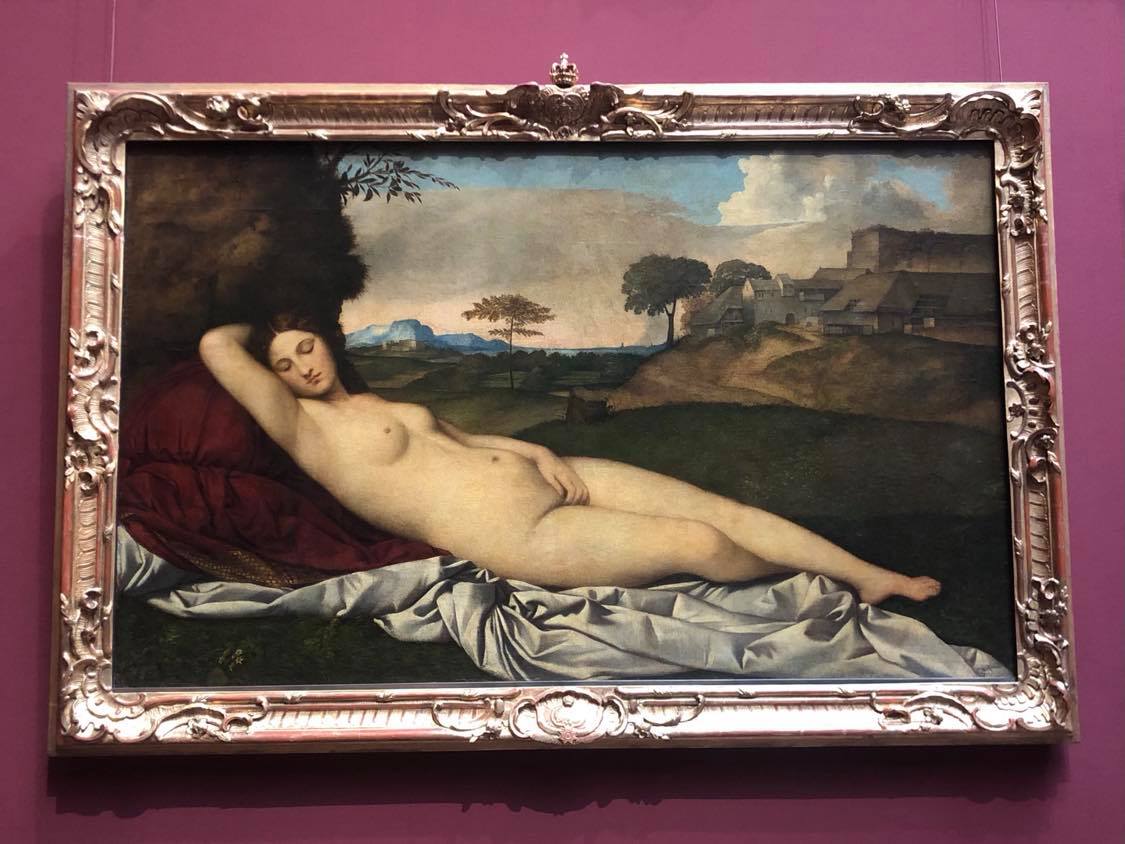 Venere Dormiente, Giorgione e Tiziano, Gemäldegalerie Alte Meister