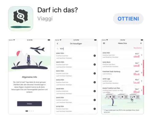 App tedesca - Darf Ich Das - Screenshot da App Store