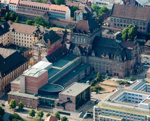 Aerial Nuremberg Schauspielhaus-Opernhaus.jpg - L'Opera di Norimberga teatro