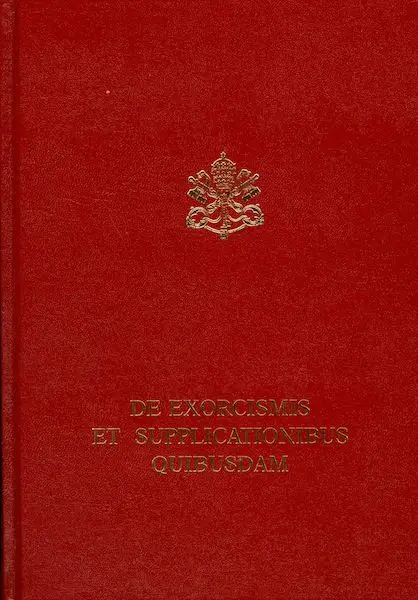 La copertina del manuale per esorcismi "De Exorcismus et supplicationibus quibusdam"