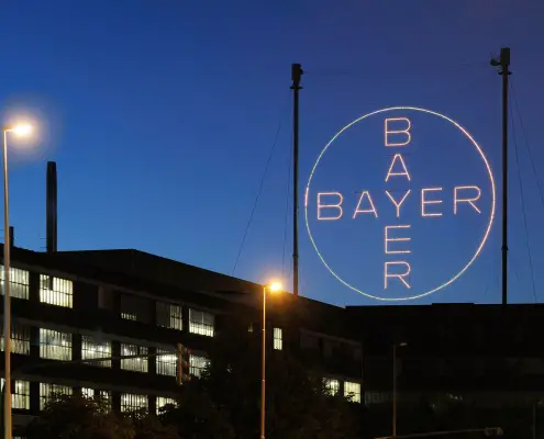 Stabilimento Bayer ©Bayer AG https://media.bayer.com/baynews/baynews.nsf/id/Photos?opendocument#/search?Thema=Bayer%20Cross