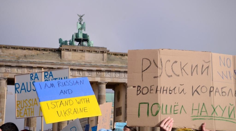 Manifestazione Berlino 27/02 | © Chengrui Hu 
