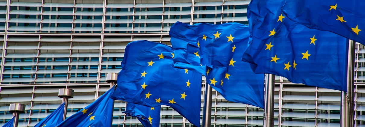 Unione Europea, CC0 Public Demain, foto di NakNakNak da pixabay, https://pixabay.com/it/photos/bruxelles-europa-bandiera-4056171/