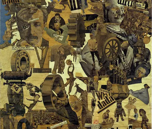 Hannah Höch, Cut with the Kitchen Knife Dada Through the Last Weimar Beer-Belly Cultural Epoch of Germany, 1919-20, CC BY-SA 2.0 ©di Juliana da Flickr https://live.staticflickr.com/3355/3179940950_ecc371b294_z.jpg