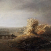 Rembrandt, CC0, foto di Miguel Hermoso Cuesta, da commons.wikimedia, https://commons.wikimedia.org/wiki/File:Berlin_Landscape_with_a_Long_Arched_Bridge.JPG