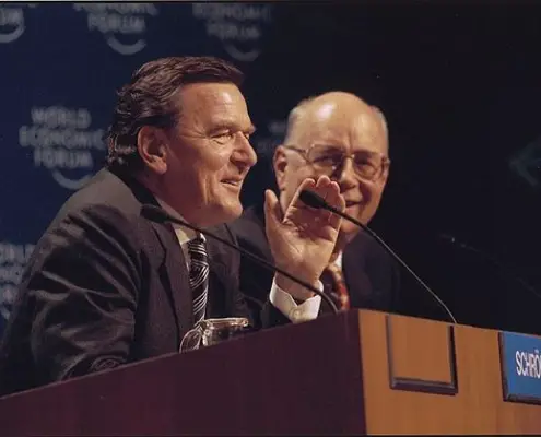 Gerhard Schröder, WEF Davos, World Economic Forum,Attribution-Share Alike 2.0, [[File:Gerhard Schröder, WEF Davos.jpg|Gerhard_Schröder,_WEF_Davos]]