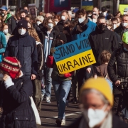 Germania complotto Ucraina, CC0 Public demain, foto di wal_172619 da Pixabay, https://pixabay.com/it/photos/ucraina-dimostrazione-protesta-7083772/