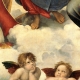 Dettaglio del dipinto di Raffaello Madonna Sistina