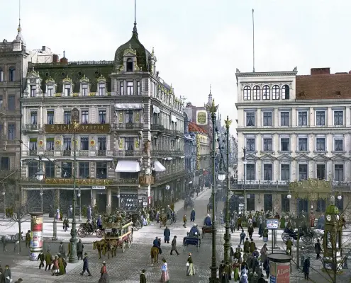 Café Bauer, Unter den Linden 1900 - Wikipedia CC0