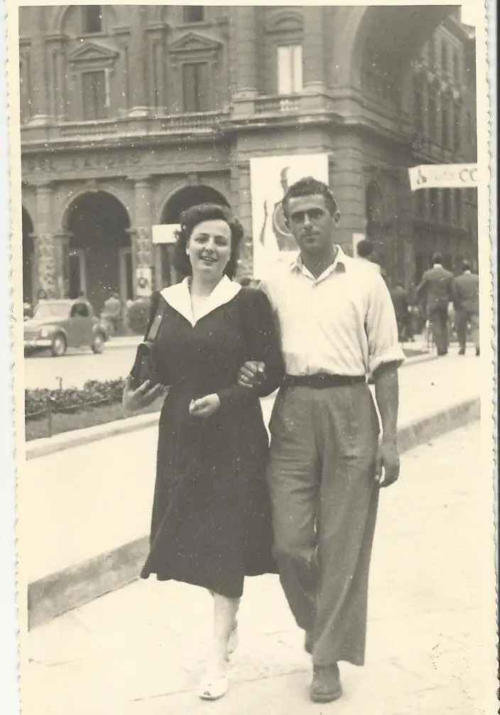  Ivo e sua moglie Marcella a Firenze nel 1951