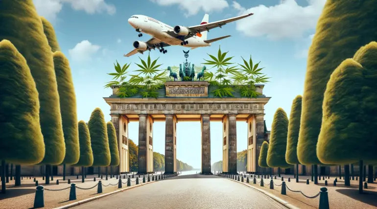 Voli low cost - Marijuana - Berlino - Foto di ChatGPT